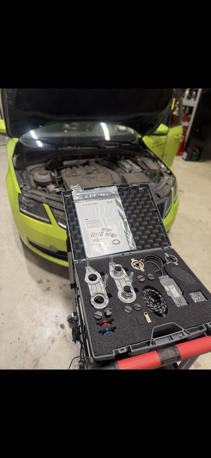 Specialverktyg för kamremsbyte på VAG-bilar (VW, Audi, Skoda, Seat)